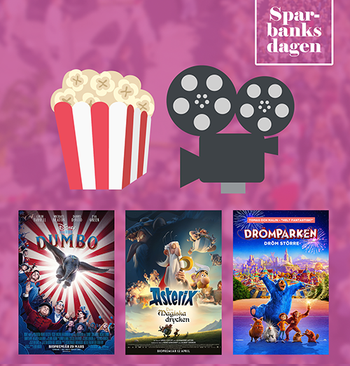 Filmer som visades på bion under Sparbanksdagen 2019